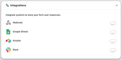 External APP Integrations