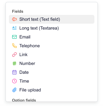 Fields List